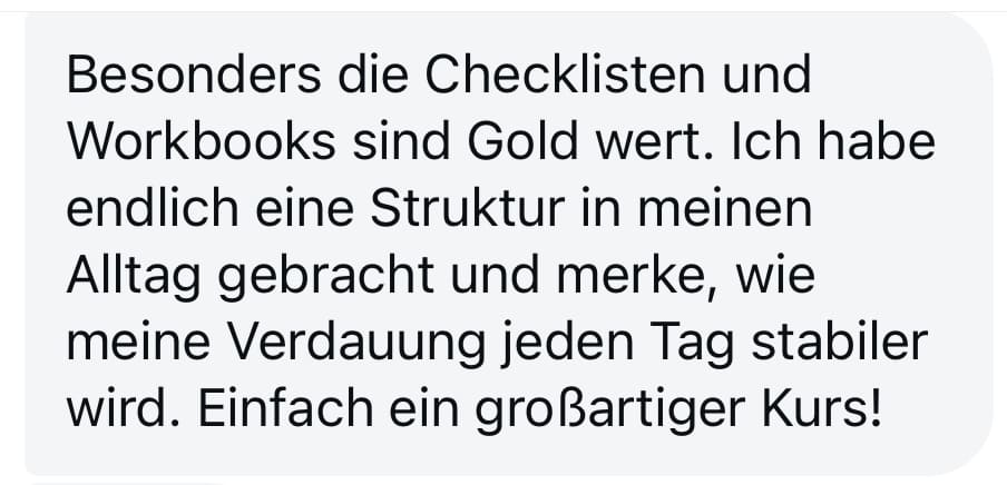 Kurs großartig mit Workbooks und Struktur komprimiert