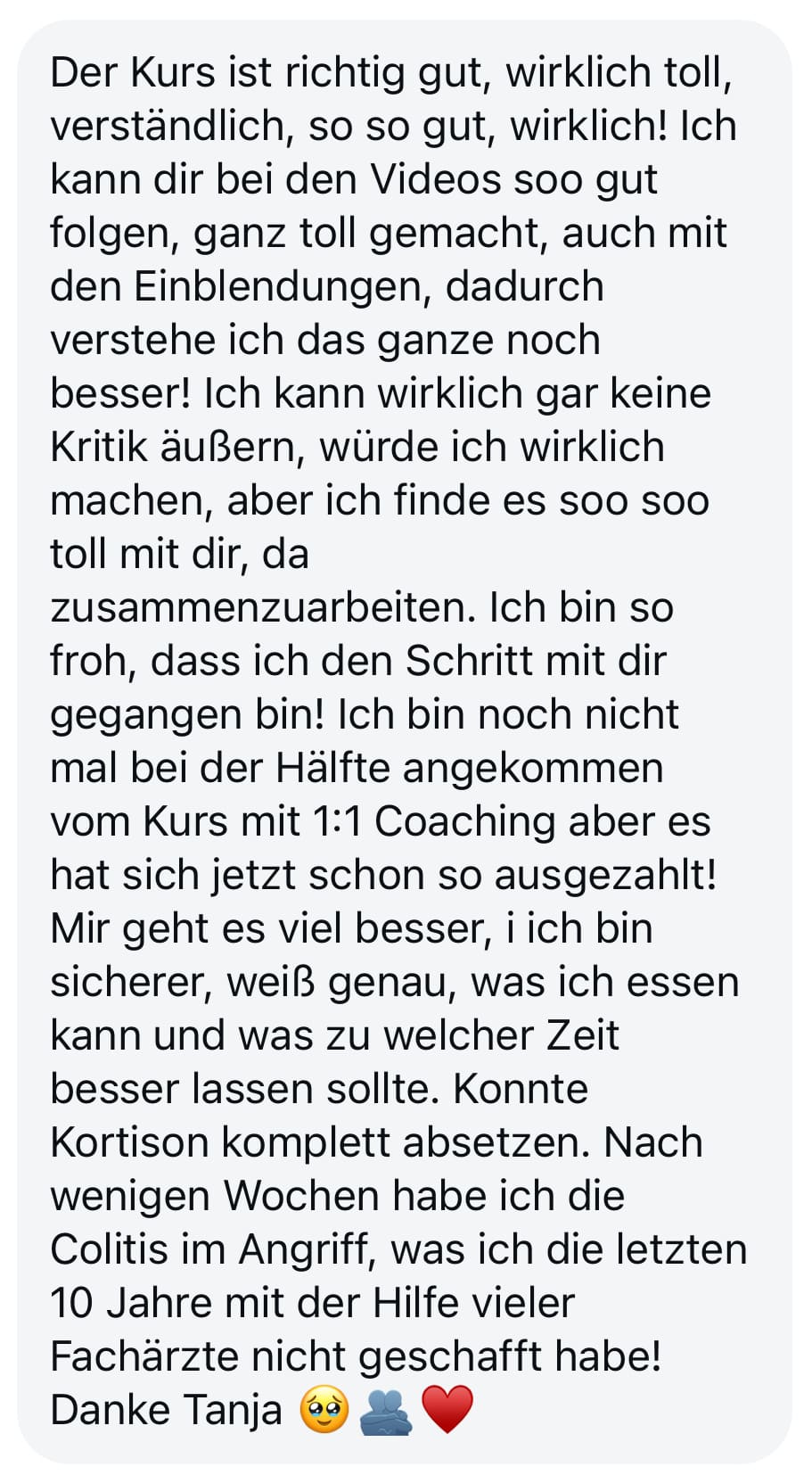 Online Kurs mit Coaching sooo toll Colitis im Griff komprmimiert