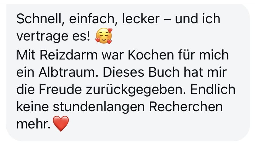 Schnell einfach lecker und ich vertrage es